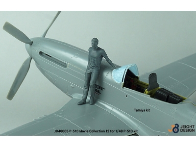 P-51d Mustang Decal / Pe Set W/ 1 Figure Movie Collection No.12 - image 5