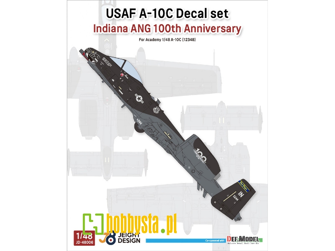 Usaf A-10c 'indiana Ang 100th Anniversary' (For Academy 12348) - image 1