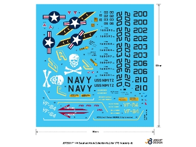 F-14a Decal Set Movie Collection No.2 Jolly Rogers 1978 - image 1