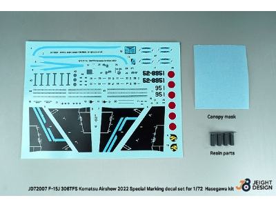 F-15j 306tfs Komatsu Airshow 2022 - Maverick Special Decal Set - image 2