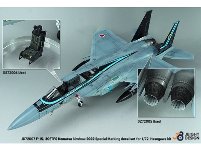 F-15j 306tfs Komatsu Airshow 2022 - Maverick Special Decal Set - image 15