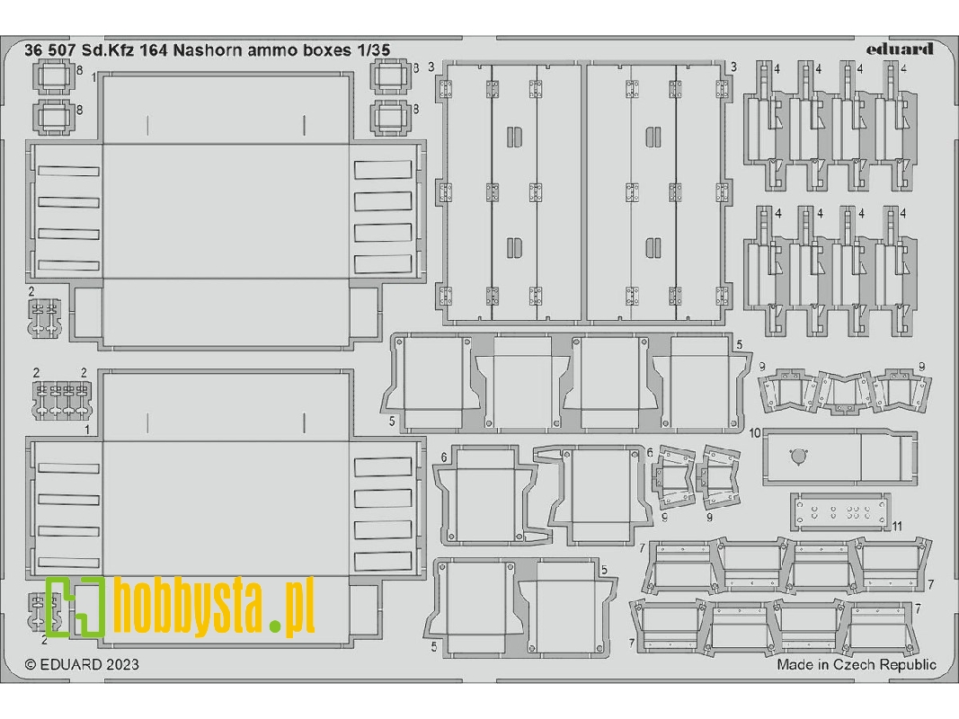 Sd. Kfz.  164 Nashorn ammo boxes 1/35 - BORDER MODEL - image 1