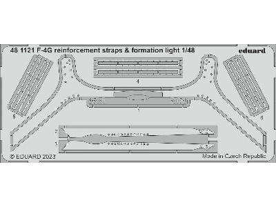 F-4G reinforcement straps & formation lights 1/48 - Meng - image 1