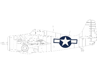 FM-2 US national insignia 1/48 - EDUARD - image 1