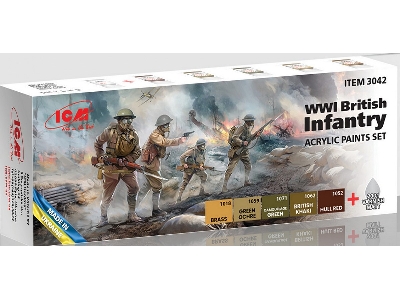 Acrylic Paints Set For WWI British Infantry - image 1