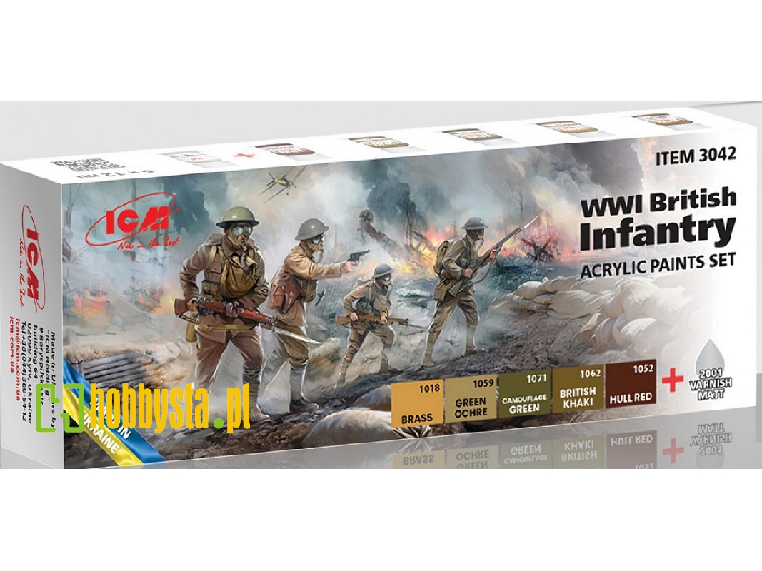 Acrylic Paints Set For WWI British Infantry - image 1