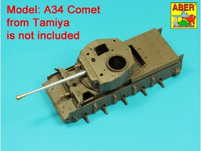 76,2 mm Ordinance Q.F. 3-in. 17 PDR. Mk. II barrel with muzzle brake for A34 COMET - image 4