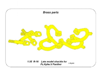 Late model Shackle for Pz.Kpfw.V Panther - 4 pcs. - image 4