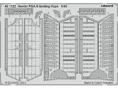 Hunter FGA.9 landing flaps 1/48 - AIRFIX - image 1