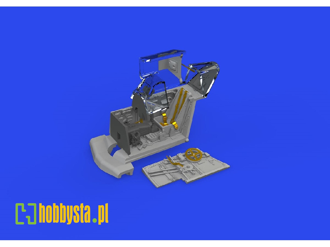 Bf 109F cockpit w/  early seat PRINT 1/72 - EDUARD - image 1