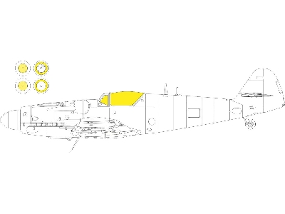 S-199 bubble canopy Weekend 1/72 - EDUARD - image 1