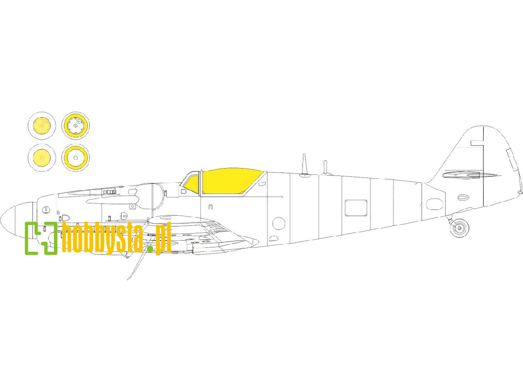 S-199 bubble canopy Weekend 1/72 - EDUARD - image 1