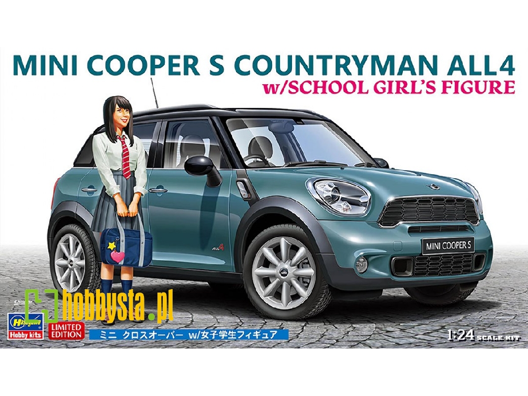 Mini Cooper S Countryman All4 With School Girl's Figure - image 1