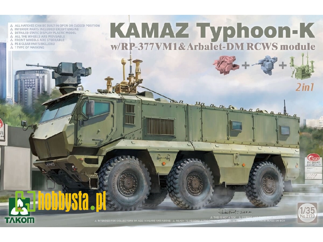 KAMAZ Typhoon-K w/ RP-377VM1 And Arbalet-DM RCWS Module 2 In 1 - image 1