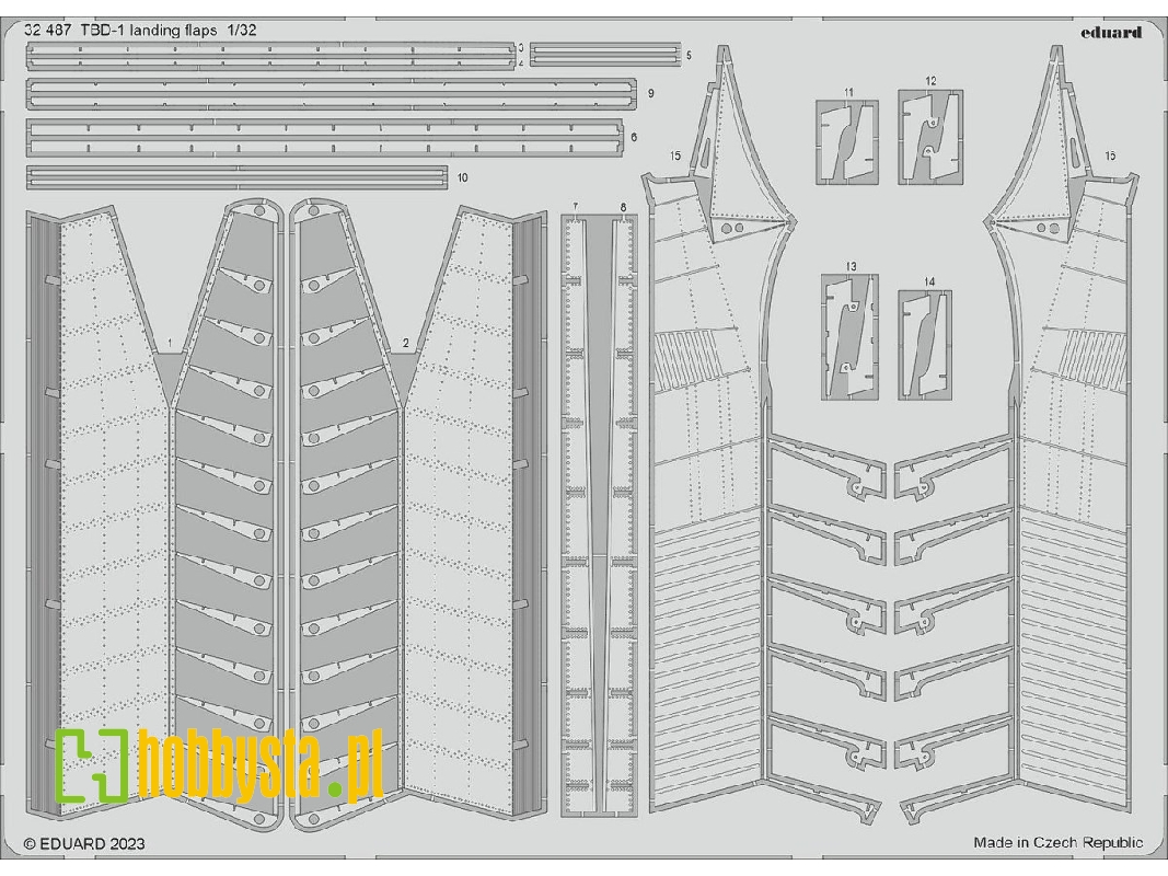 TBD-1 landing flaps 1/32 - TRUMPETER - image 1