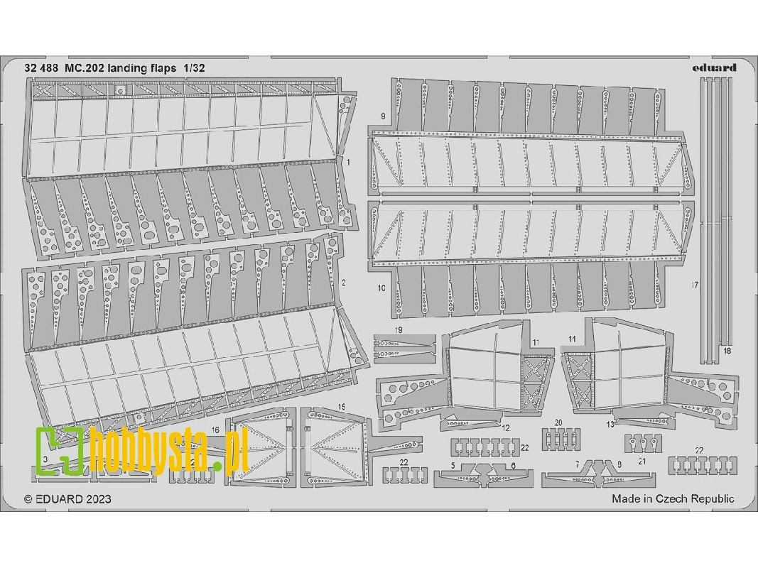 MC.202 landing flaps 1/32 - ITALERI - image 1