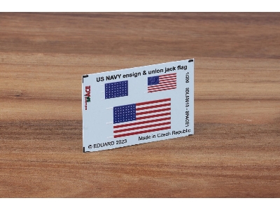 US Navy ensign & union jack flag SPACE 1/200 - image 1