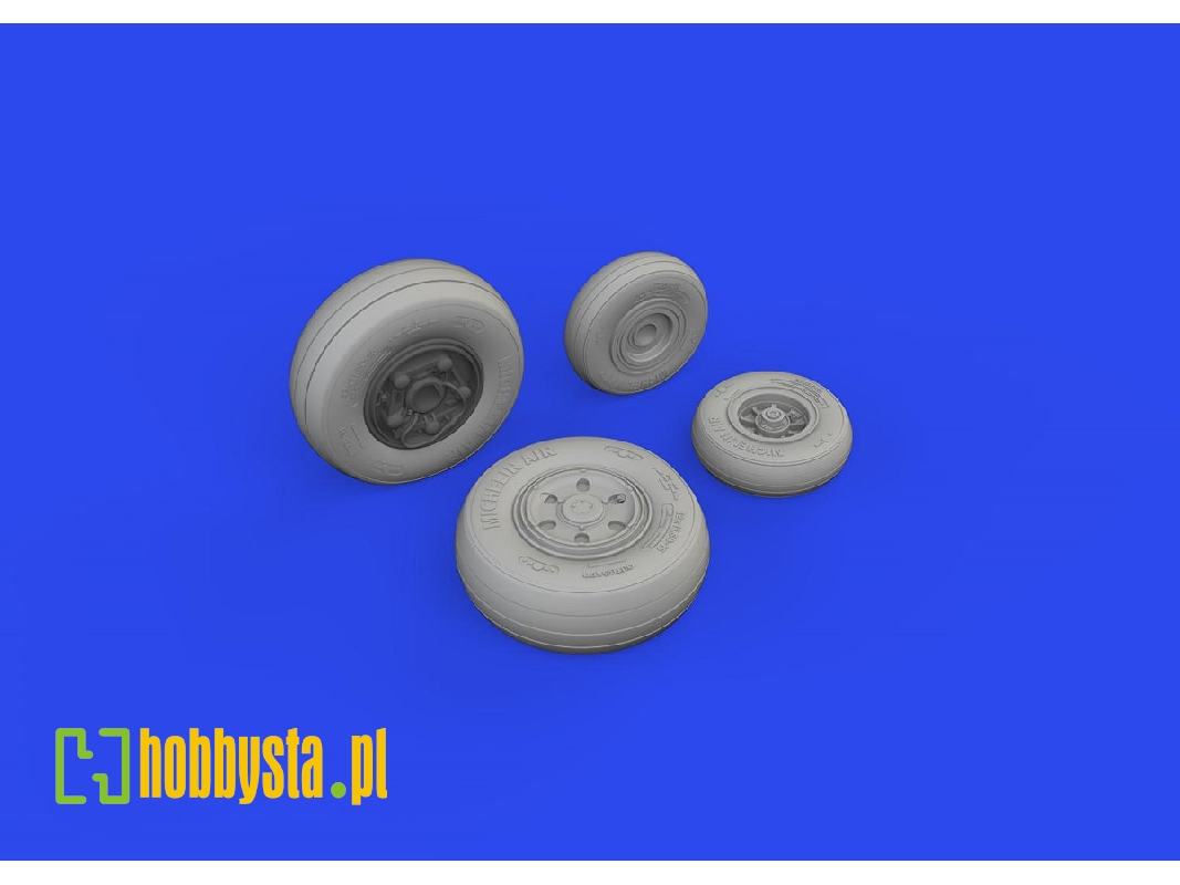 F/ A-18E/ F wheels 1/48 - HASEGAWA - image 1 F/ A-18E/ F wheels 1/48 - HASEGAWA - image 1