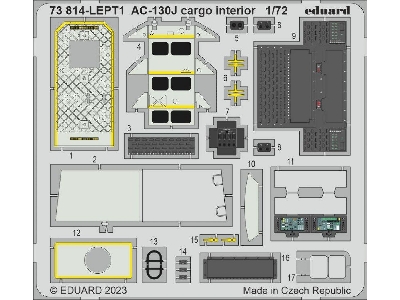 AC-130J cargo interior 1/72 - ZVEZDA - image 1