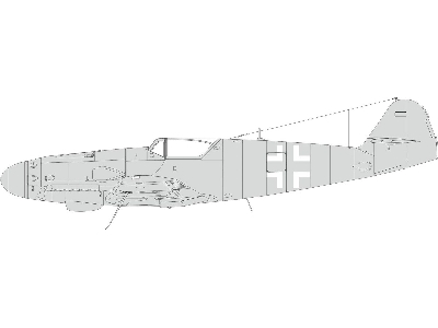 Bf 109K national insignia 1/48 - EDUARD - image 1