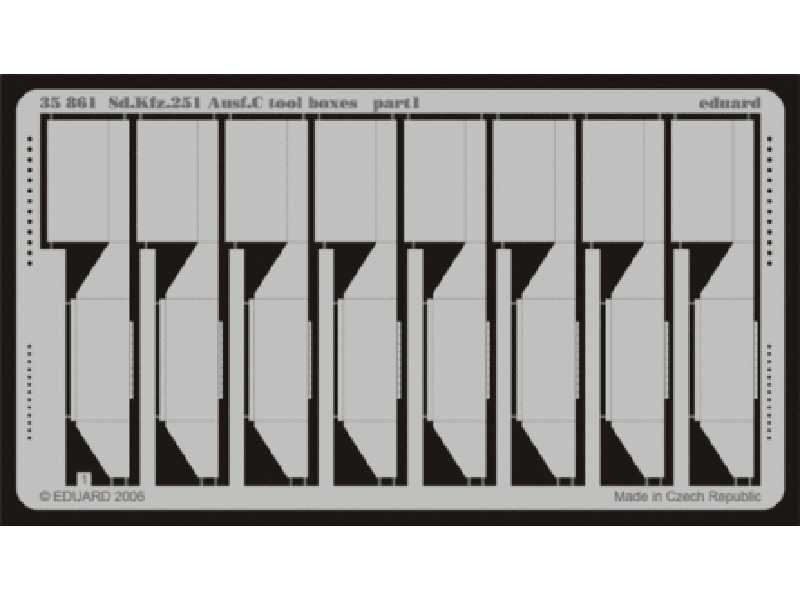 Sd. Kfz.251 Ausf. C tool boxes 1/35 - Dragon - image 1