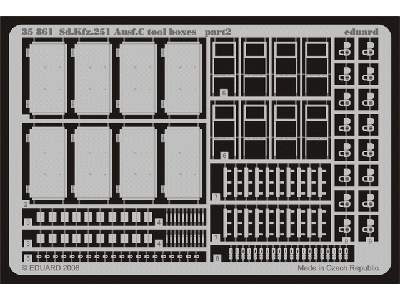 Sd. Kfz.251 Ausf. C tool boxes 1/35 - Dragon - image 3