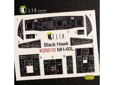 Mh-60l Black Hawk Interior 3d Decals For Kitty Hawk Kit - image 3