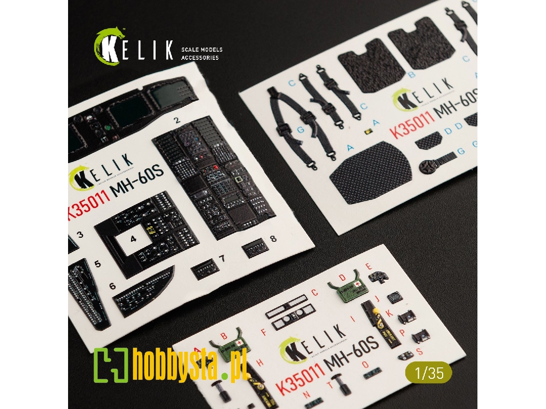 Mh-60s Knight Hawk Interior 3d Decals For Kitty Hawk Kit - image 1