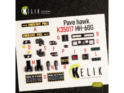 Hh-60g Pave Hawk Interior 3d Decals For Kitty Hawk Kit - image 4