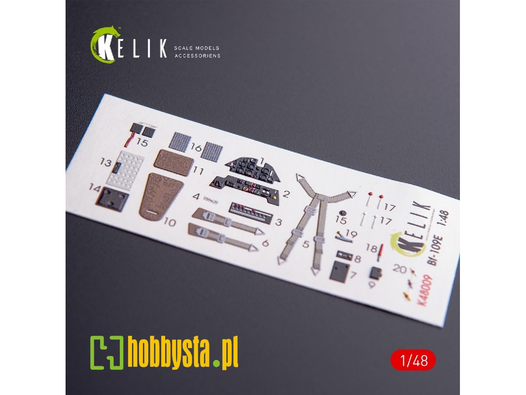 Bf-109e Interior 3d Decals For Wingsykits Kit - image 1 Bf-109e Interior 3d Decals For Wingsykits Kit - image 1