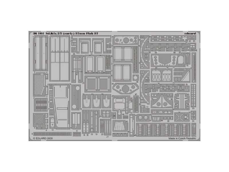 Sd. Kfz.7/2 (early) Flak 37 37mm 1/35 - Trumpeter - image 1