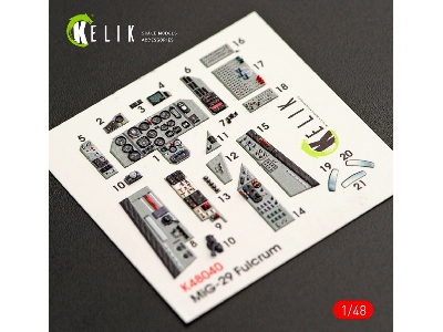 Mig-29a (9-12) Fulcrum Interior 3d Decals For Gwh Kit - image 2