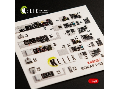 T-50 Rokaf Interior 3d Decals For Academy Kit - image 2