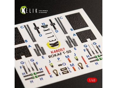 T-50 Rokaf Interior 3d Decals For Academy Kit - image 3