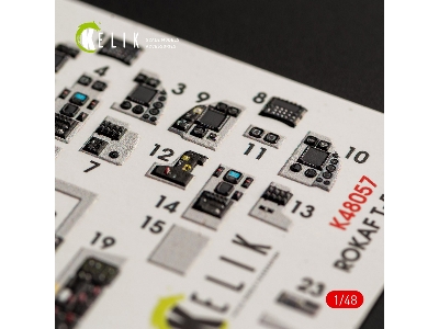 T-50 Rokaf Interior 3d Decals For Academy Kit - image 5