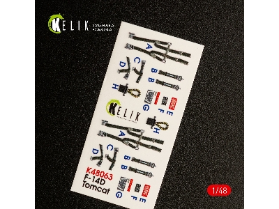 F-14d Tomcat Interior 3d Decals For Tamiya Kit - image 2