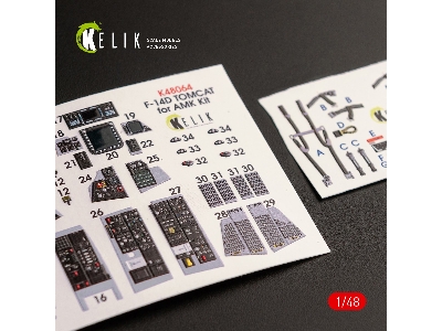 F-14d Tomcat Interior 3d Decals For Amk Kit - image 1