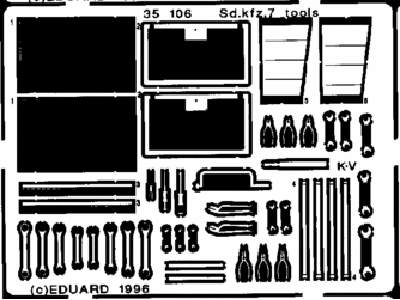 Sd. Kfz.7 tool box 1/35 - Tamiya - image 1