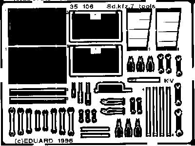 Sd. Kfz.7 tool box 1/35 - Tamiya - image 2