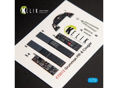 F9f-8 Cougar Interior 3d Decals For Hasegawa Kit - image 1
