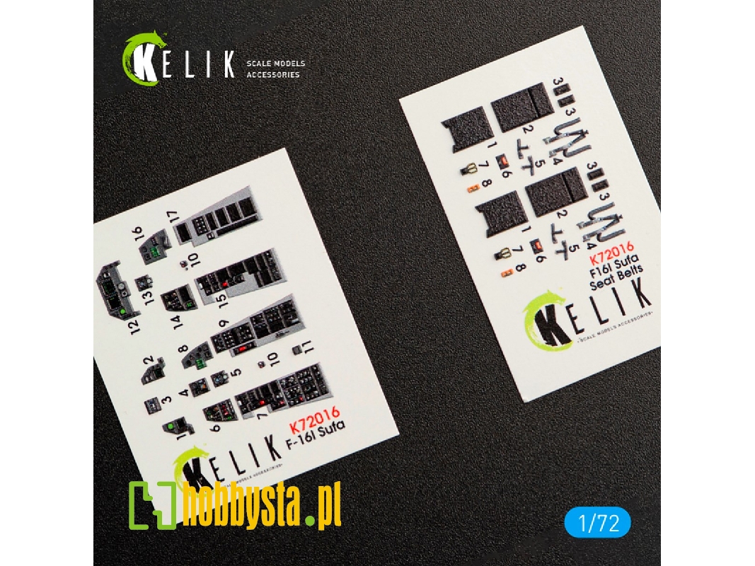 F-16i Sufa Interior 3d Decals For Kinetic Kit (1/72) - image 1