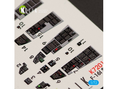 F-16i Sufa Interior 3d Decals For Kinetic Kit (1/72) - image 3