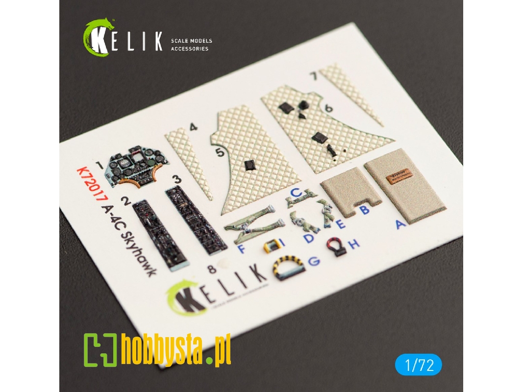 A-4c Skyhawk Interior 3d Decals For Fujimi/Hobby 2000 Kit (1/72) - image 1 A-4c Skyhawk Interior 3d Decals For Fujimi/Hobby 2000 Kit (1/72) - image 1