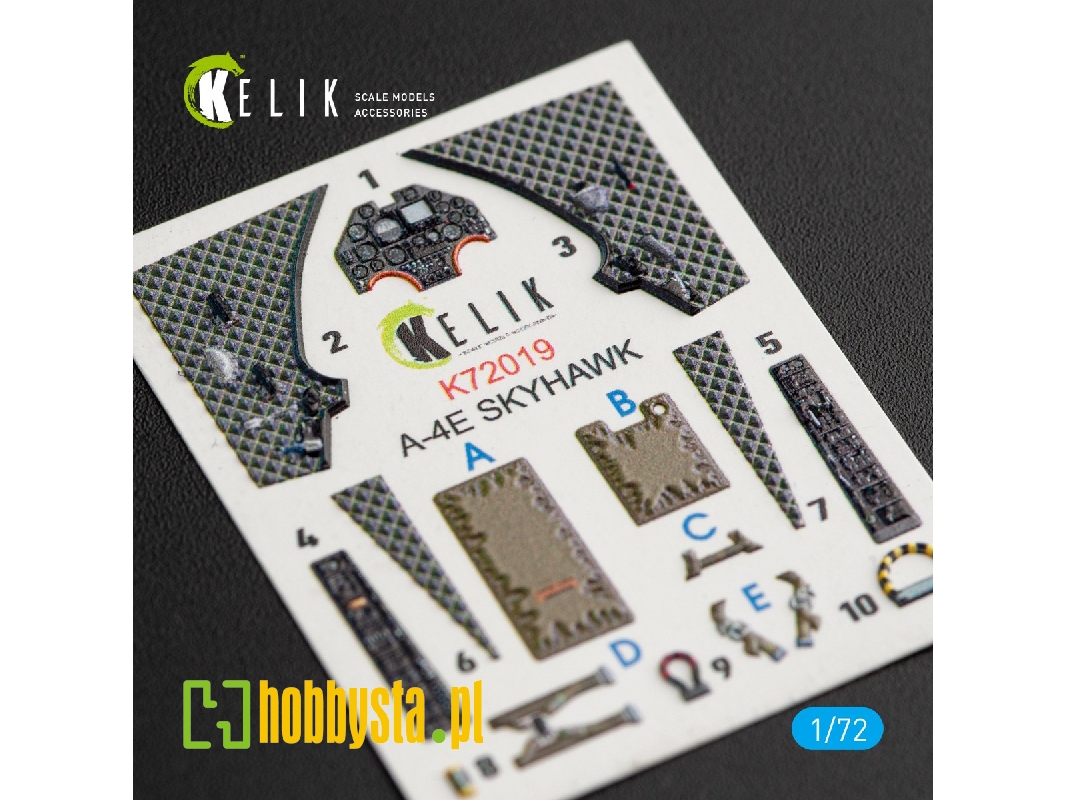 A-4e Skyhawk Interior 3d Decals For Fujimi And Hobby 2000 Kit - image 1