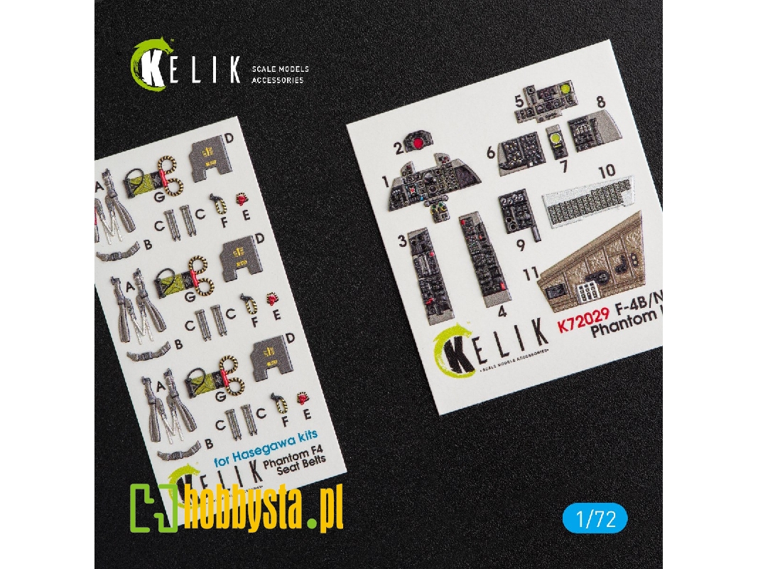 F-4 (B, N) Phantom Ii Interior 3d Decals For Hasegawa Kit - image 1 F-4 (B, N) Phantom Ii Interior 3d Decals For Hasegawa Kit - image 1