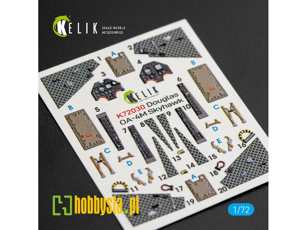 Oa-4m Skyhawk Interior 3d Decals For Fujimi And Hobby 2000 Kit - image 1
