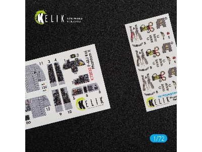 F-4ej Kai Phantom Ii Interior 3d Decals For Hasegawa Kit - image 1