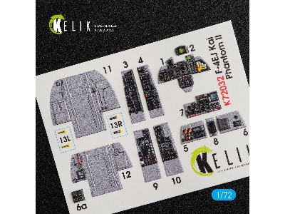 F-4ej Kai Phantom Ii Interior 3d Decals For Hasegawa Kit - image 4