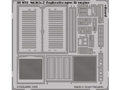 Sd. Kfz.7 Zugkraftwagen 8t engine 1/35 - Dragon - image 1