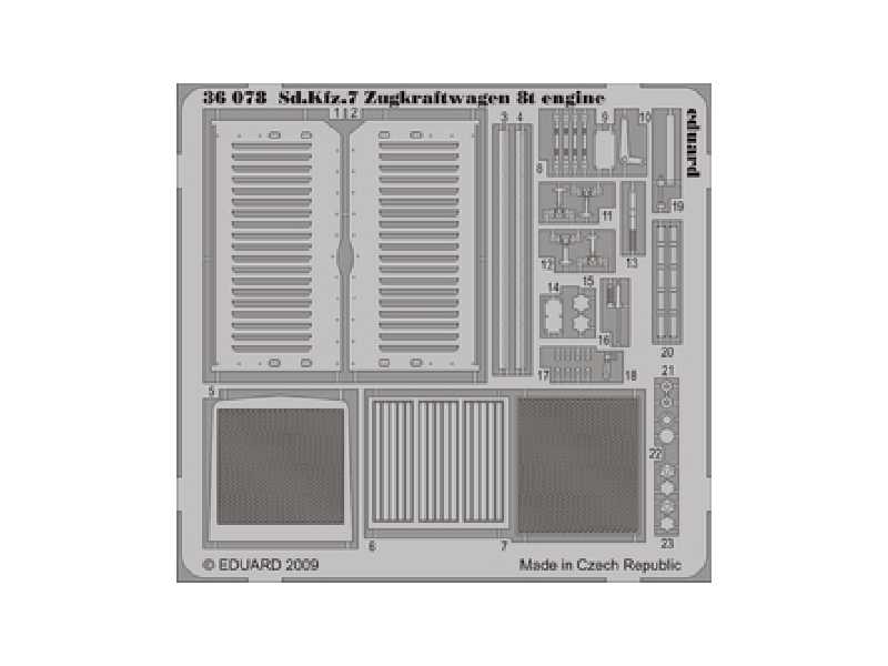 Sd. Kfz.7 Zugkraftwagen 8t engine 1/35 - Dragon - image 1